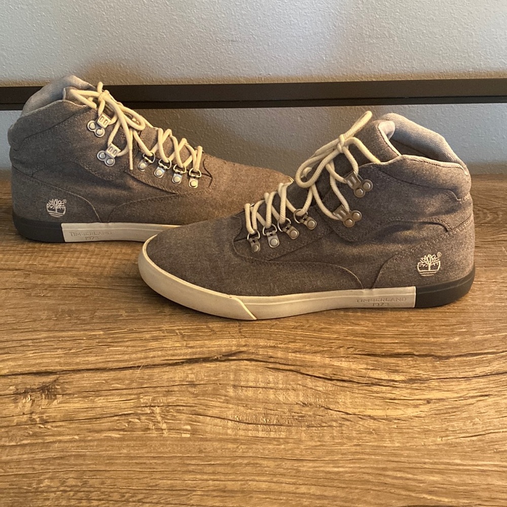 COPY - Timberland Mens Grey Canvas Hiker